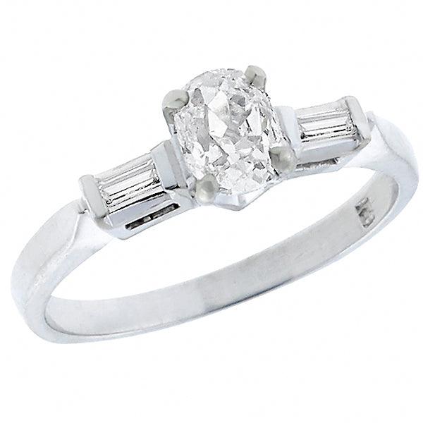 GIA Certified 0.55ct Diamond Engagement Ring