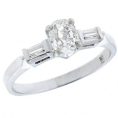 GIA Certified 0.55ct Diamond Engagement Ring
