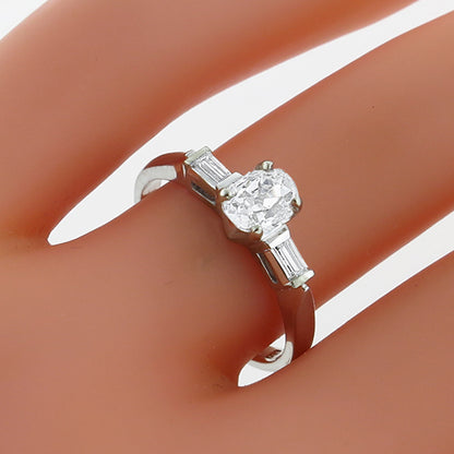 GIA Certified 0.55ct Diamond Engagement Ring