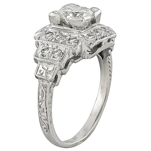 GIA Certified 0.62ct Diamond Engagement Ring