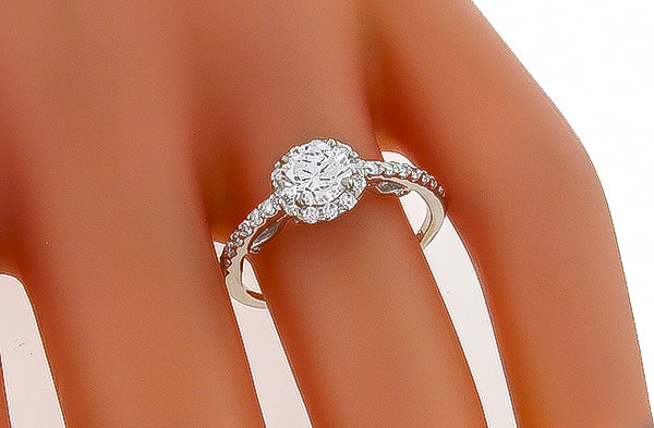 GIA Certified 0.69ct Diamond Engagement Ring