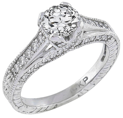 GIA Certified 0.69ct Diamond Engagement Ring