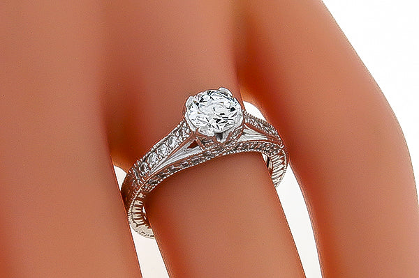 GIA Certified 0.69ct Diamond Engagement Ring