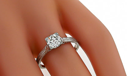 GIA Certified 0.71ct Diamond Engagement Ring