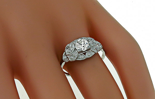 GIA Certified 0.71ct Diamond Engagement Ring