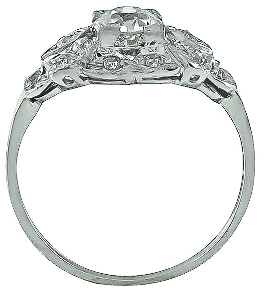 GIA Certified 0.71ct Diamond Engagement Ring