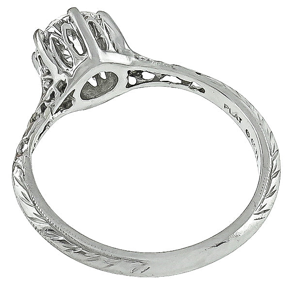 GIA Certified 0.86ct Diamond Engagement Ring