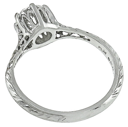 GIA Certified 0.86ct Diamond Engagement Ring