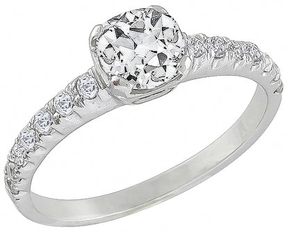 GIA Certified 0.87ct Diamond Engagement Ring