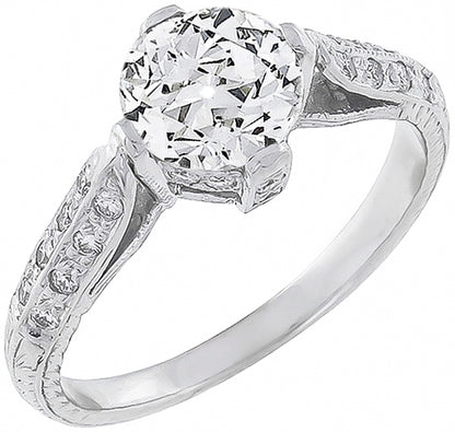 GIA Certified 0.92ct Diamond Engagement Ring