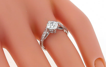GIA Certified 0.92ct Diamond Engagement Ring