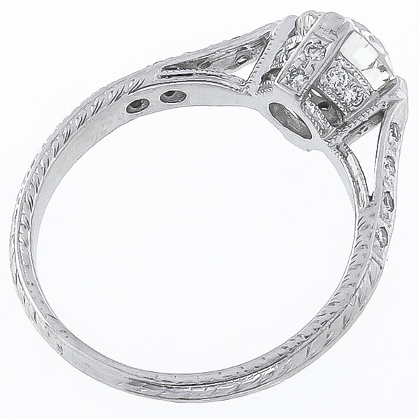 GIA Certified 0.92ct Diamond Engagement Ring