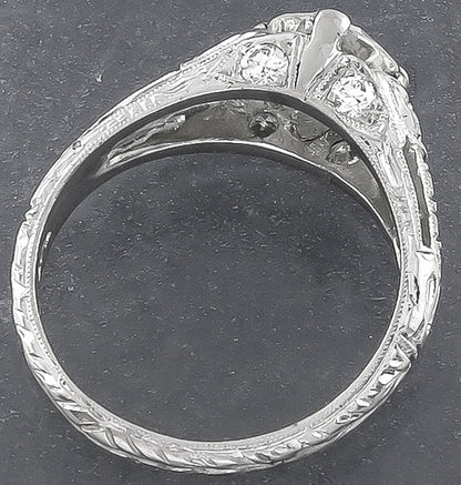 GIA Certified 0.96ct Diamond Engagement Ring