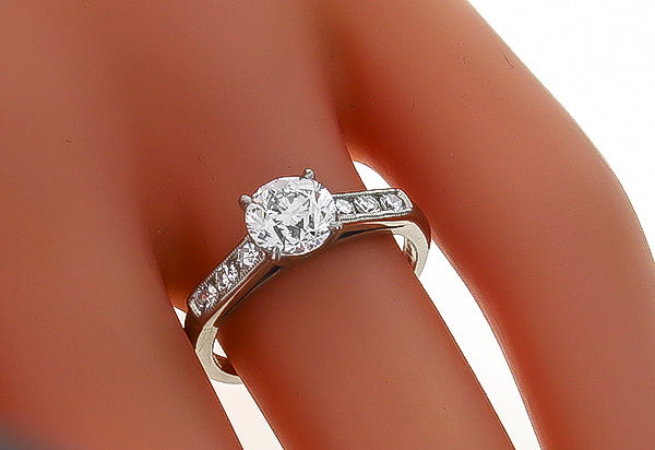 GIA Certified 1.00ct Diamond Engagement Ring