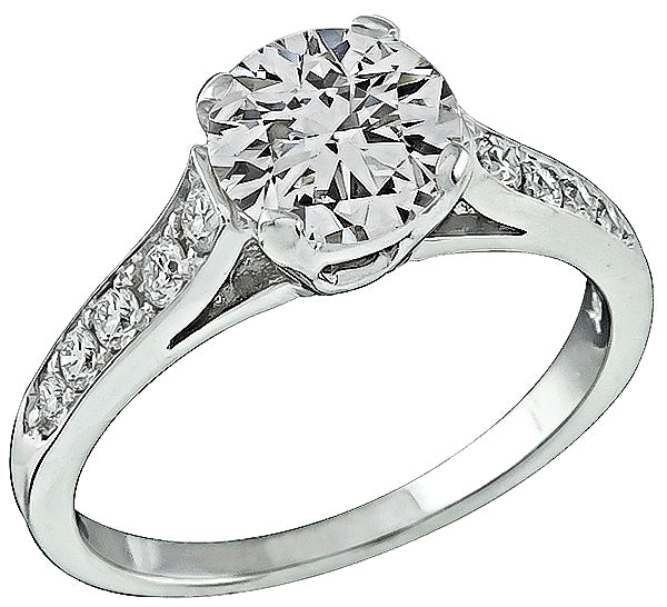 GIA Certified 1.00ct Diamond Engagement Ring