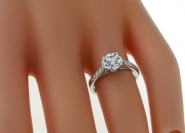 GIA Certified 1.00ct Diamond Engagement Ring