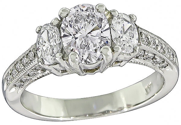 GIA Certified 1.00ct Diamond Engagement Ring