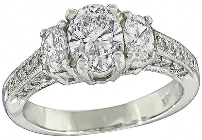 GIA Certified 1.00ct Diamond Engagement Ring
