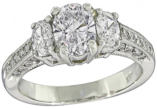 GIA Certified 1.00ct Diamond Engagement Ring