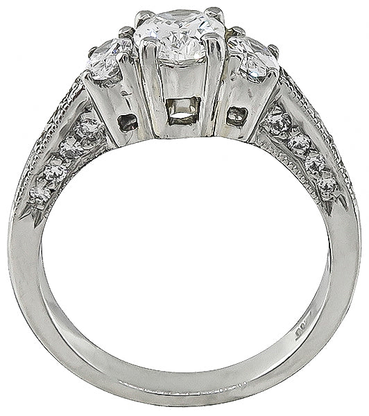 GIA Certified 1.00ct Diamond Engagement Ring
