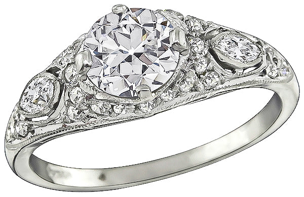 GIA Certified 1.00ct Diamond Engagement Ring