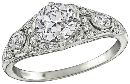 GIA Certified 1.00ct Diamond Engagement Ring
