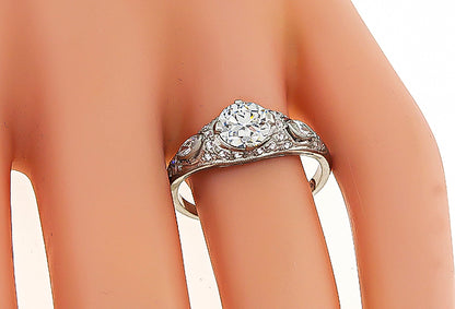 GIA Certified 1.00ct Diamond Engagement Ring