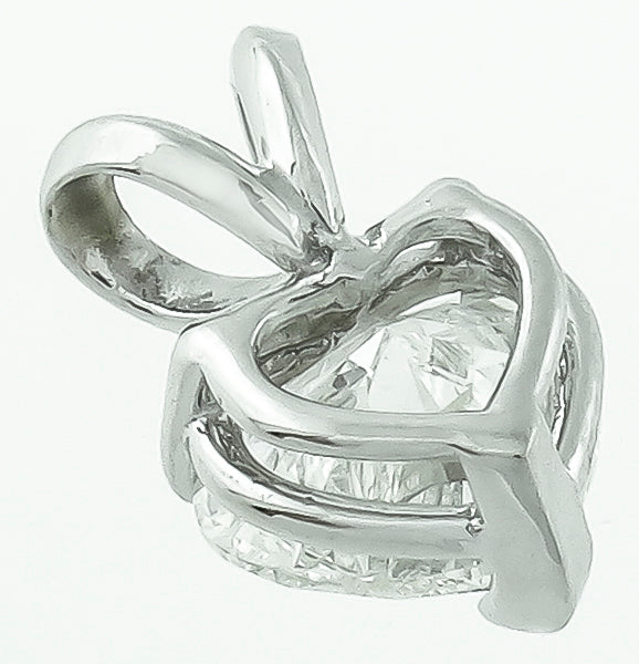 GIA Certified 1.00ct Diamond Heart Pendant