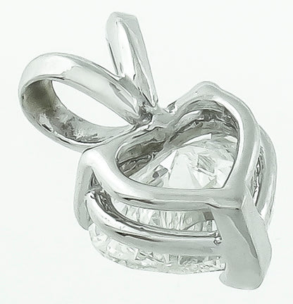 GIA Certified 1.00ct Diamond Heart Pendant