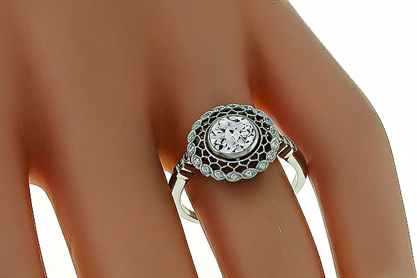 GIA Certified 1.01ct Diamond Engagement Ring