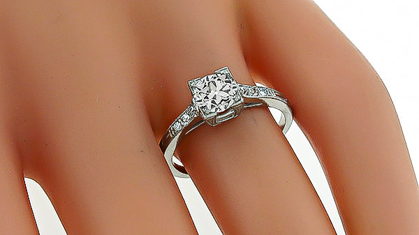 GIA Certified 1.02ct Diamond Engagement Ring