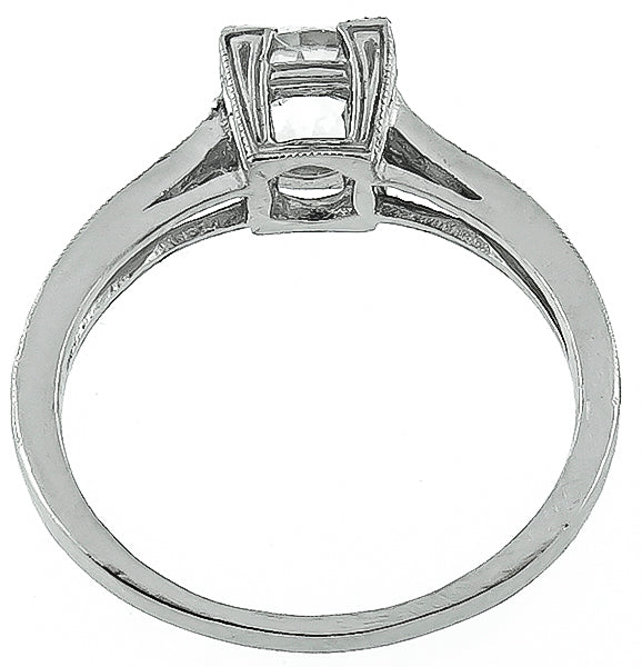 GIA Certified 1.02ct Diamond Engagement Ring