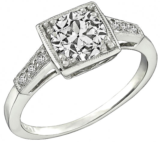 GIA Certified 1.05ct Diamond Engagement Ring