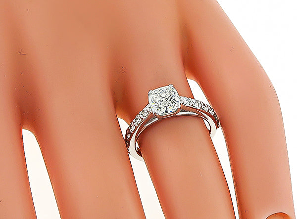 GIA Certified 1.06ct Diamond Engagement Ring