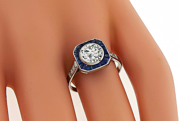 GIA Certified 1.06ct Diamond Engagement Ring