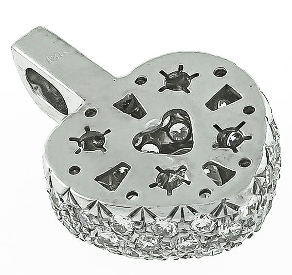 GIA Certified 1.06ct Diamond Heart Pendant