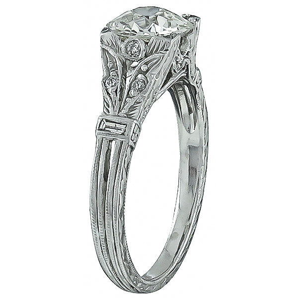 GIA Certified 1.08ct Diamond Engagement Ring