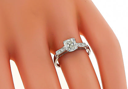 GIA Certified 1.08ct Diamond Engagement Ring