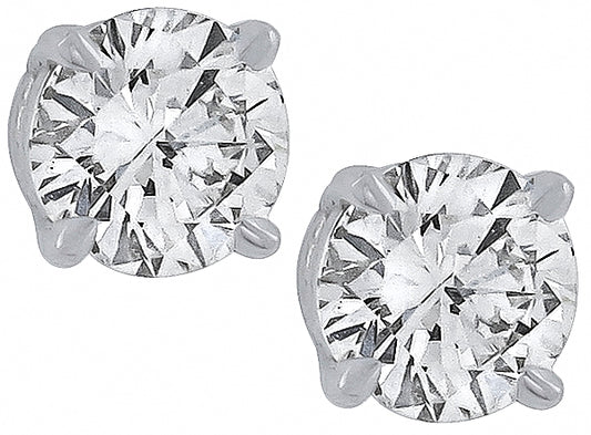 GIA Certified 1.12ct Diamond Stud Earrings