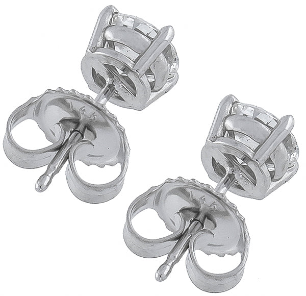 GIA Certified 1.12ct Diamond Stud Earrings