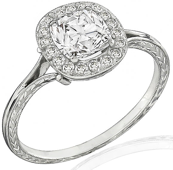 GIA Certified 1.16ct Diamond Engagement Ring