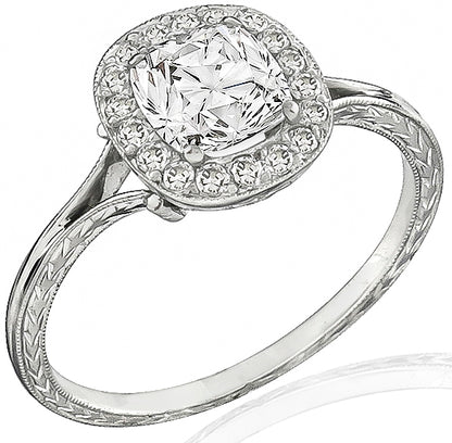 GIA Certified 1.16ct Diamond Engagement Ring