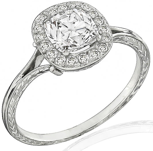 GIA Certified 1.16ct Diamond Engagement Ring