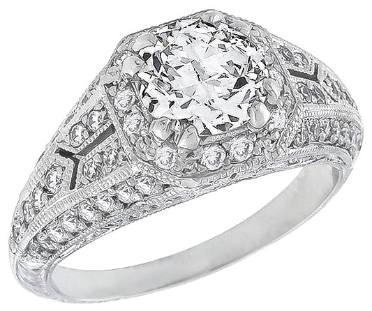 GIA Certified 1.21ct Diamond Engagement Ring