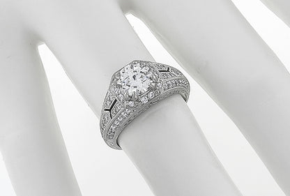 GIA Certified 1.21ct Diamond Engagement Ring