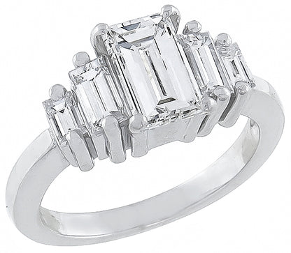 GIA Certified 1.24ct Diamond Engagement Ring