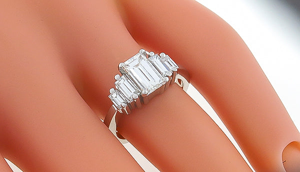 GIA Certified 1.24ct Diamond Engagement Ring