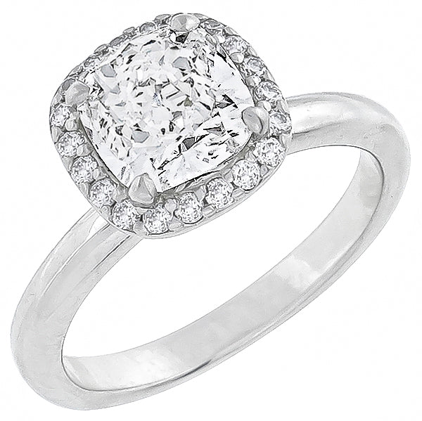 GIA Certified 1.31ct Diamond Engagement Ring