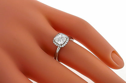 GIA Certified 1.31ct Diamond Engagement Ring