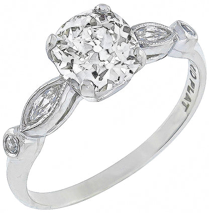 GIA Certified 1.31ct Diamond Engagement Ring